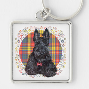 Little Tartan Scottie Dog Key Ring