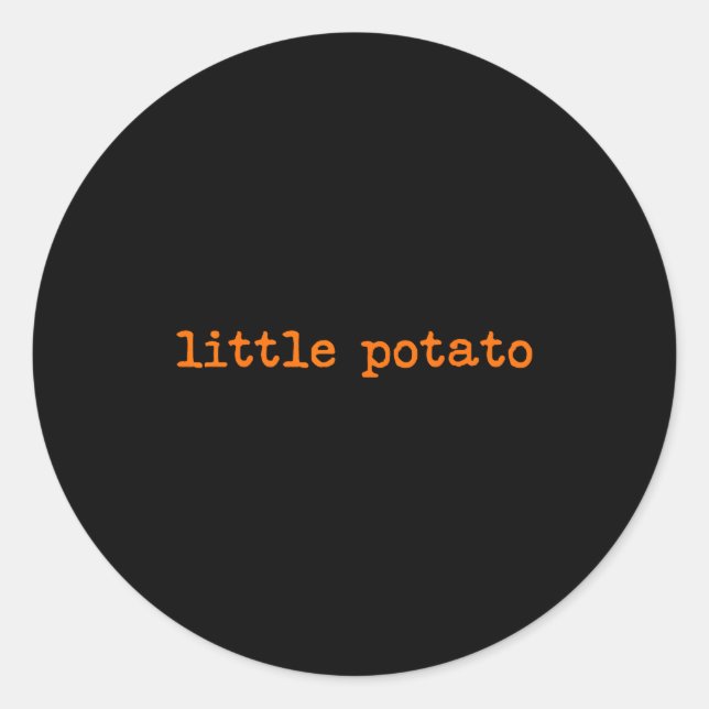 Little Tato Sweet Tato Thanksgiving Family Matchin Classic Round Sticker (Front)