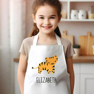 Little Tiger Cute Personalised Kids Apron