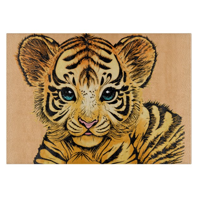 LITTLE TIGER CUTTING BOARD (Front)