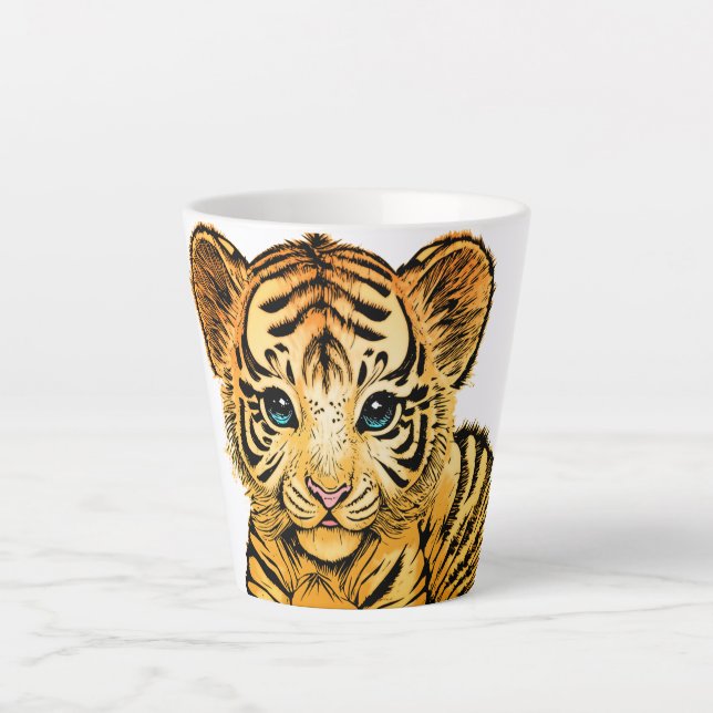 LITTLE TIGER LATTE MUG (Front)