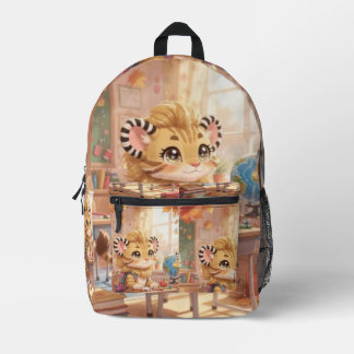 Little Tiger’s Journey of Learning Printed Backpack