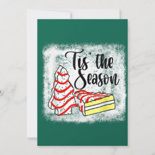Little Tis' The Season Christmas Tree Cakes Debbie Invitation