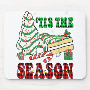 Little Tis' The Season Christmas Tree Cakes Debbie Mouse Pad