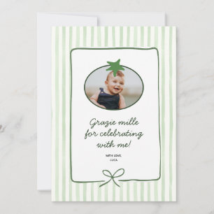 Little Tomato Photo Thank You Card