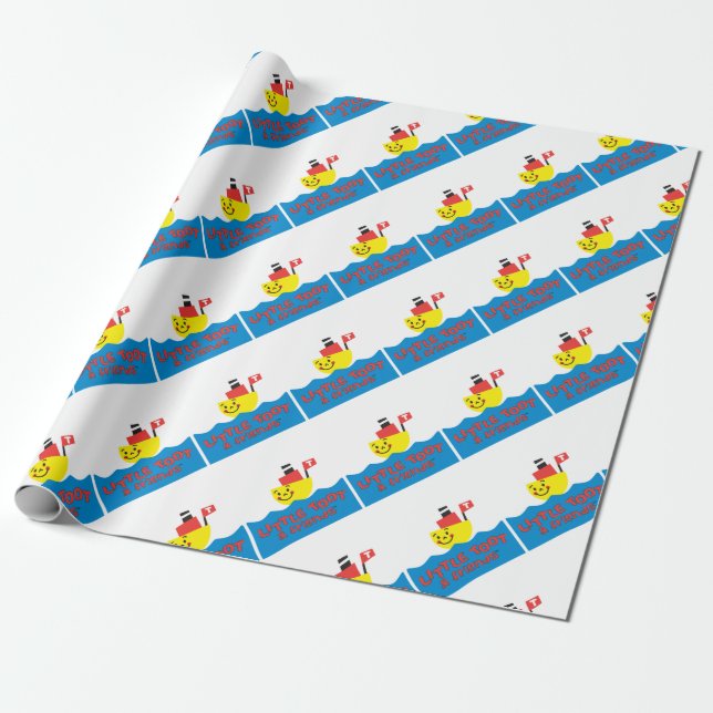 LITTLE TOOT & FRIENDS WRAPPING PAPER (Unrolled)