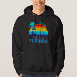 Little Torch Key Destin Florida Retro Tropical Bea Hoodie