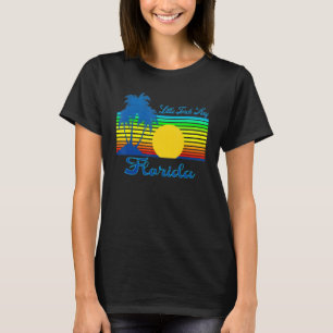 Little Torch Key Florida Retro Tropical Beach Suns T-Shirt
