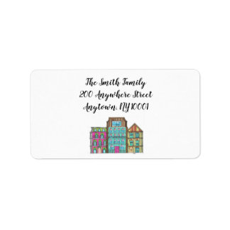 Little Town Address Label 