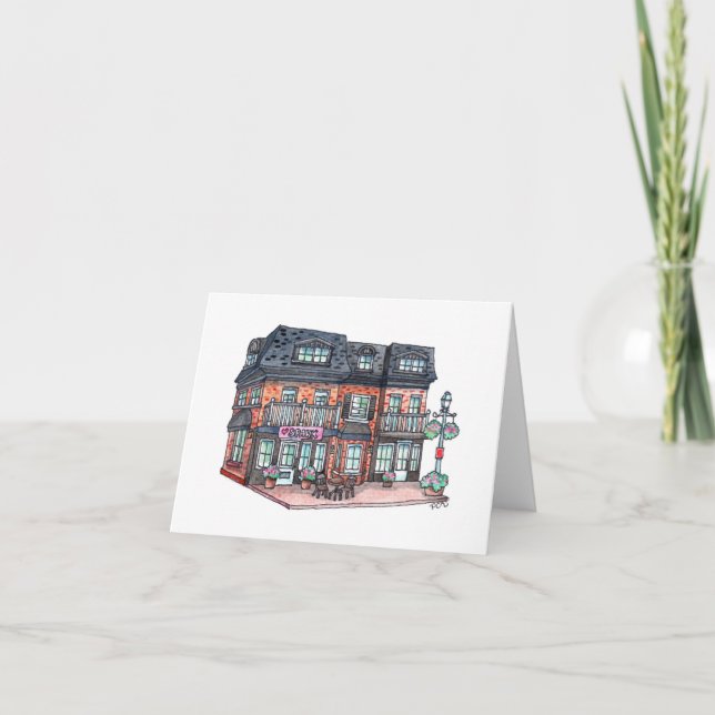 Little Town Cafe Card (Front)