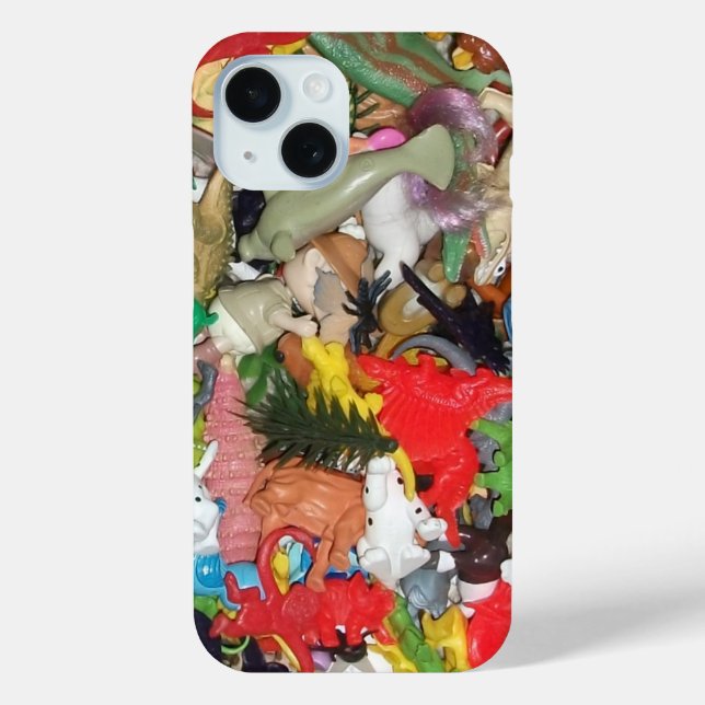 Little Toy Figures, Animals in Pile Case-Mate iPhone Case (Back)