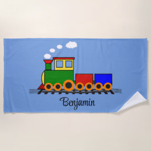 Little Train Beach Towel