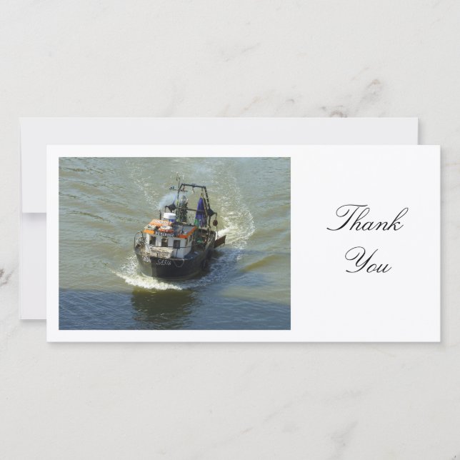 Little Trawler - Thank You Card (Front)