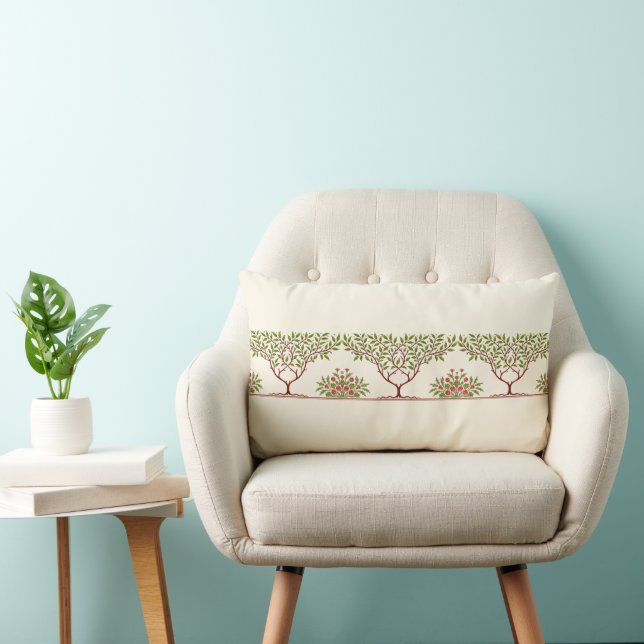 Little Tree Frieze for William Morris Lumbar Cushion (Chair)