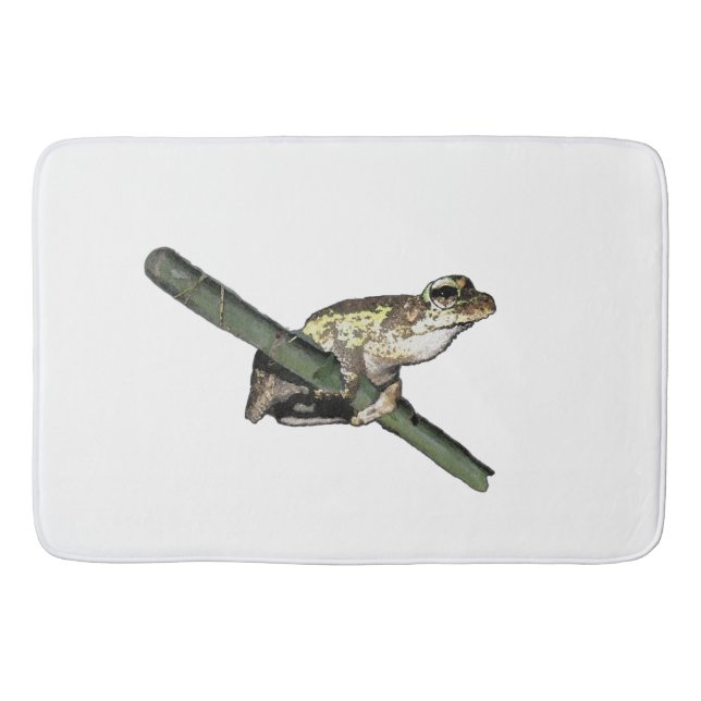 Little Tree Frog Oil Paint, Memory Foam Bathmat (Front)