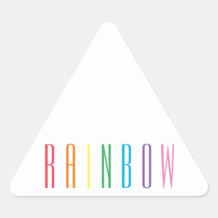 Little Triangle Rainbow Stickers