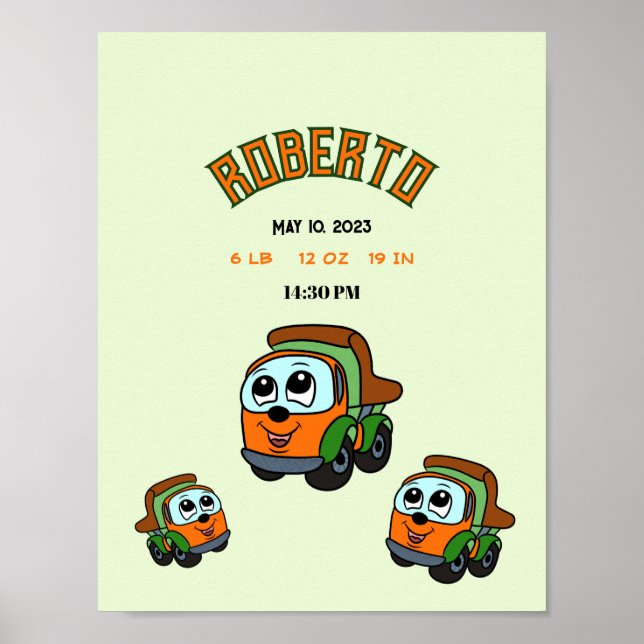 Little trucks poster (Front)