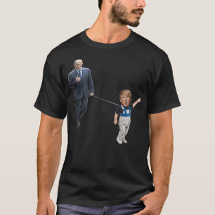 Little Trump On Leash With Putin Never Trump T-Shirt