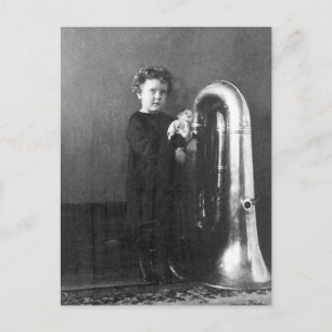 Little Tuba Girl Postcard