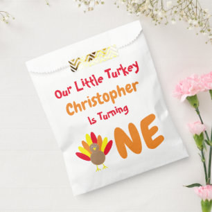 Little Turkey 1st Birthday Favour Bag