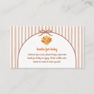 Little Turkey Baby Shower Enclosure Card