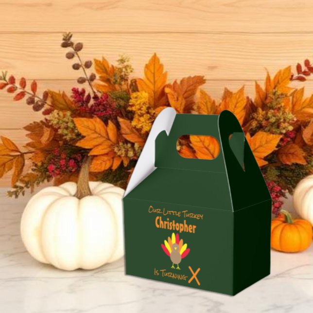 Little Turkey Birthday Favour Box (Creator Uploaded)