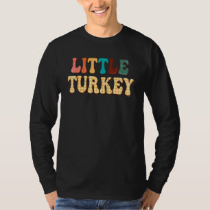 Little Turkey, Cute Groovy Tee for Kids, Retro Tha