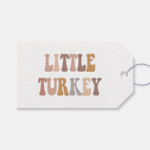 Little Turkey Fall Autumn Thanksgiving Baby Gift Tags