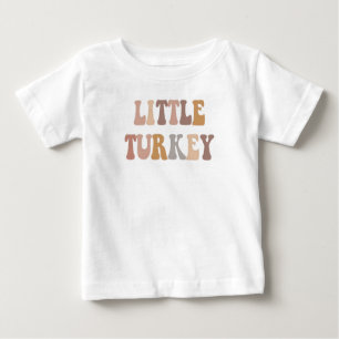 Little Turkey Thanksgiving Outfit Cute Fall Baby T-Shirt