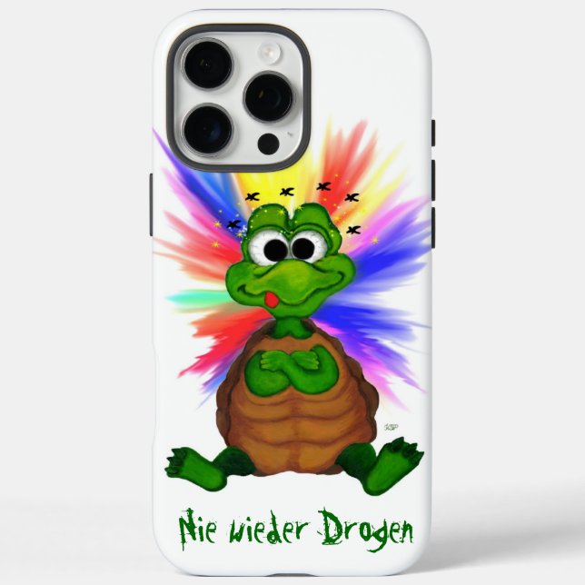 Little Turtle , Never more Drugs ! Case-Mate iPhone Case (Back)