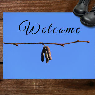 Little Twig on Blue Sky Doormat