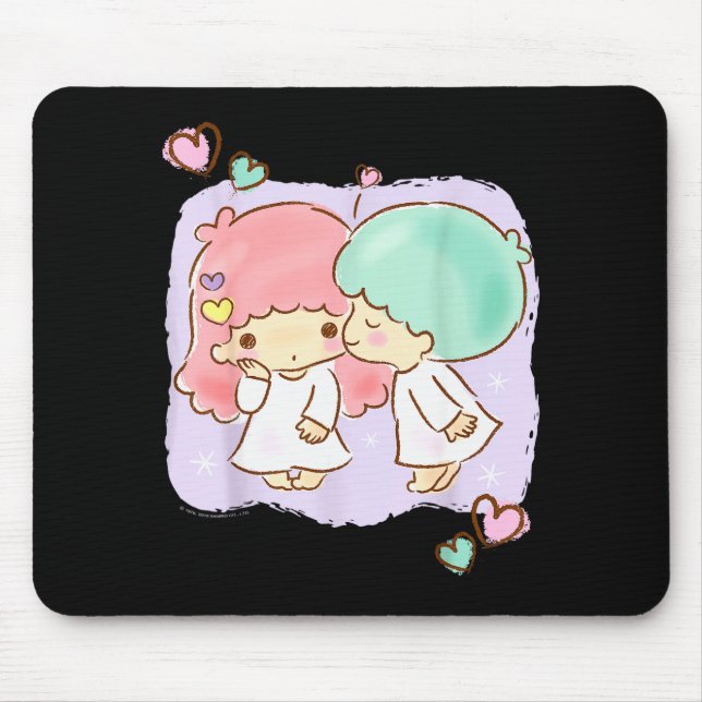 Little Twin Stars Be My Valentine Tee Shirt  Mouse Pad (Front)