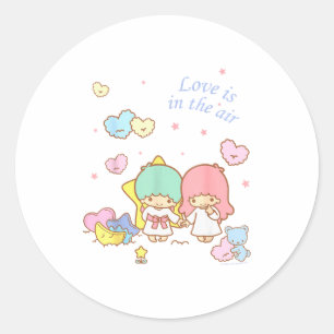 Little Twin Stars Love Is In The Air Valentine Tee Classic Round Sticker