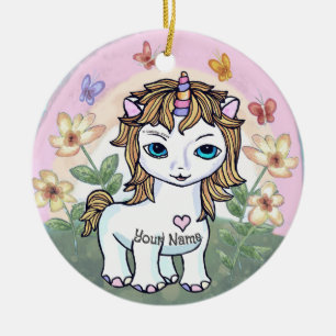 Little Unicorn Ceramic Ornament