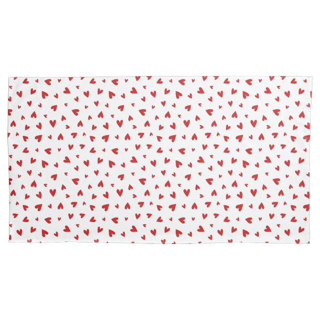 Little Valentine Hearts Pillowcase (Front)