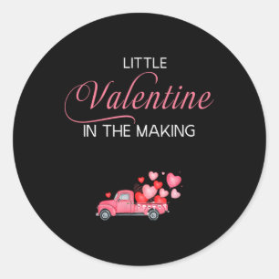 Little Valentine In The Making Pink Valentine Part Classic Round Sticker