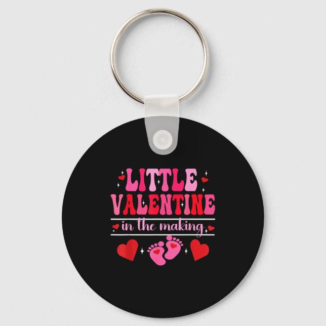 Little Valentine In The Making Valentine's Day Pre Key Ring (Front)