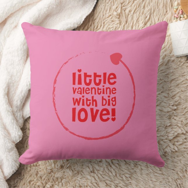 Little Valentine With Big Love  Baby Bib Cushion (Blanket)
