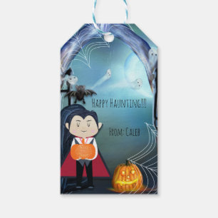 Little Vampire Dracula Halloween Party Favour Gift Tags