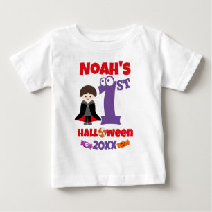 Little Vampire First Halloween Baby T-Shirt - Cute