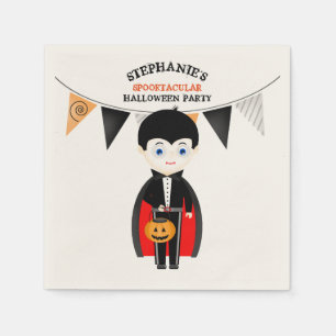 Little Vampire Halloween Party Napkin