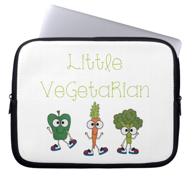 Little Vegetarian Laptop Sleeve (Front)