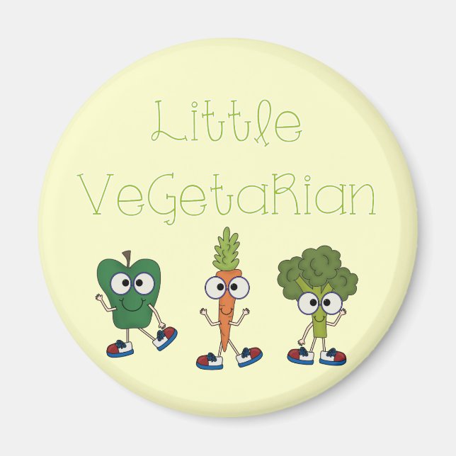 Little Vegetarian Magnet (Front)