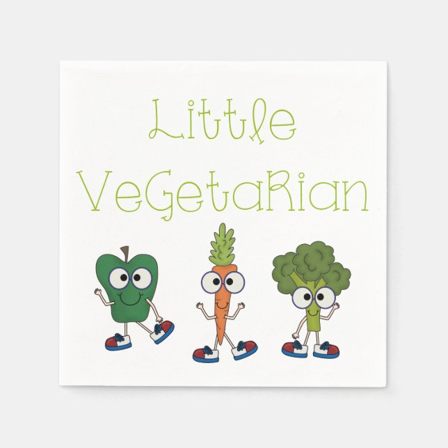 Little Vegetarian Napkin (Front)