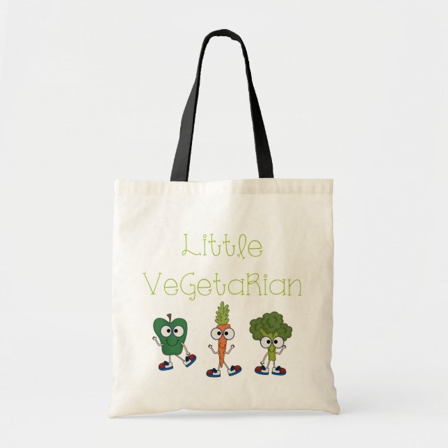Little Vegetarian Tote Bag (Front)