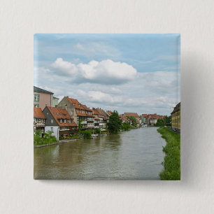 Little Venice in Bamberg 15 Cm Square Badge