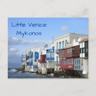 Little Venice, Mykonos close up Postcard