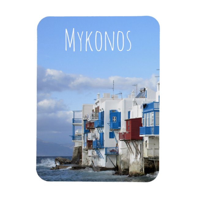 Little Venice, Mykonos, Greece Magnet (Vertical)