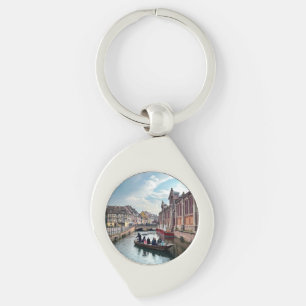 Little Venice River Boat Key Ring