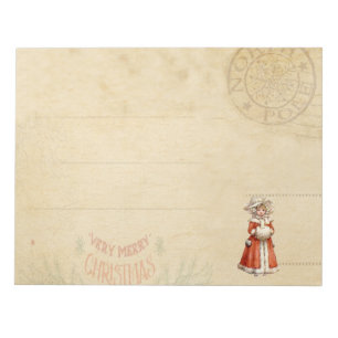 Little Victorian Caroler Custom Christmas Notepad